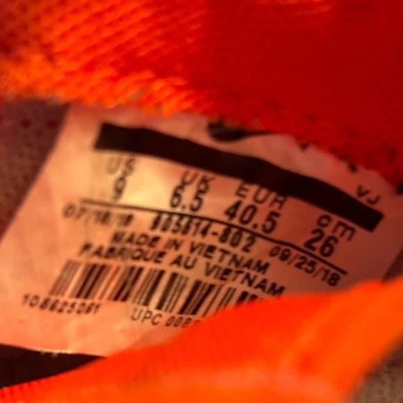 Nike Cortez Sneakers Retro Orange VTG Style Size 9 Women’s Tennis Shoes - Picture 12 of 16